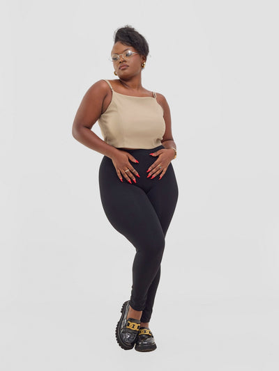 Zoya Kyro Strappy Vest - Taupe - Shopzetu