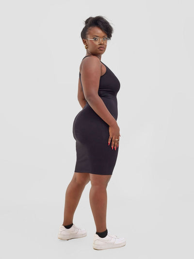 Zoya Basic Bodycon - Black - Shopzetu