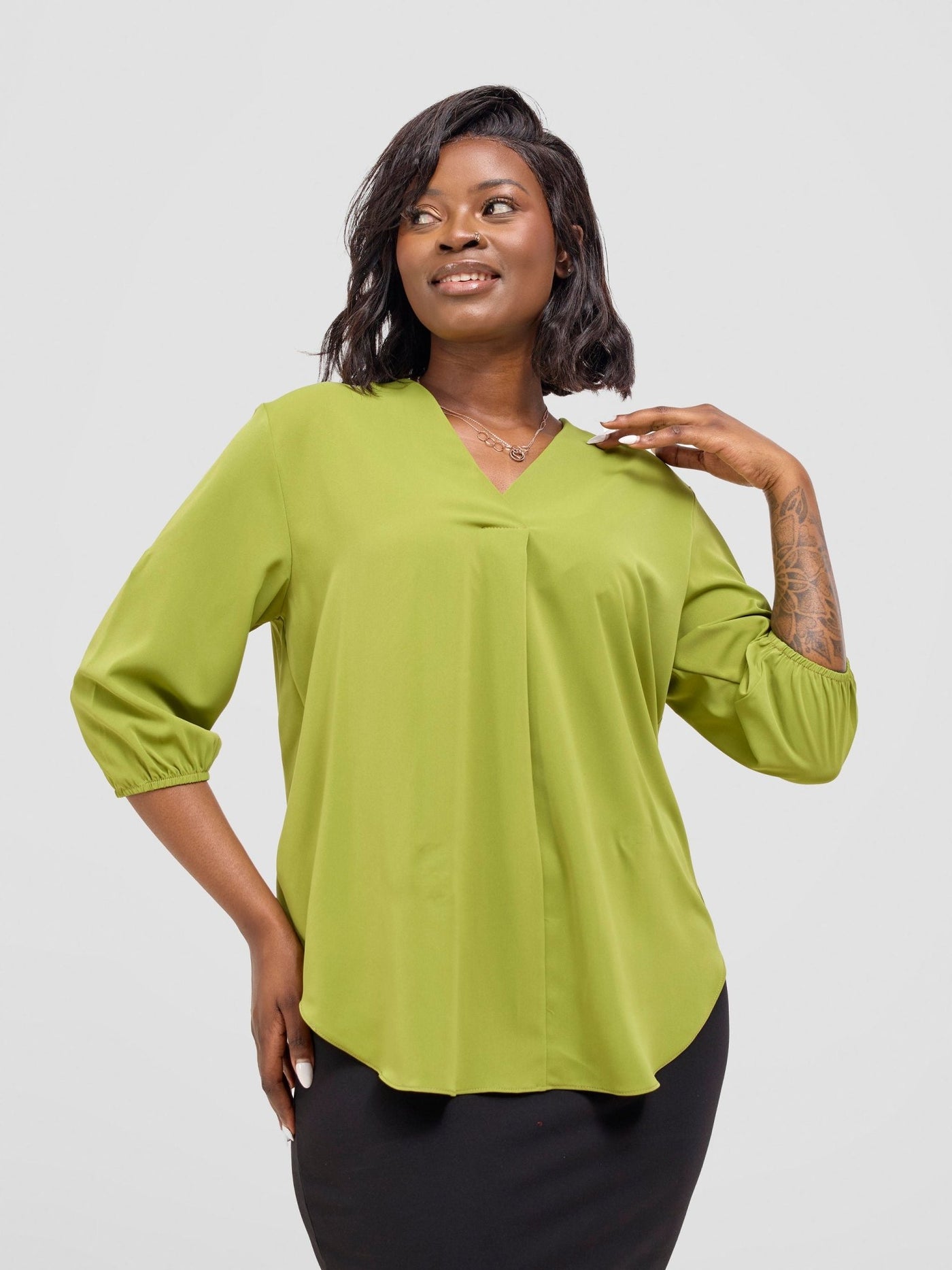 Vivo Dua Shirt - Dark Olive - Shopzetu