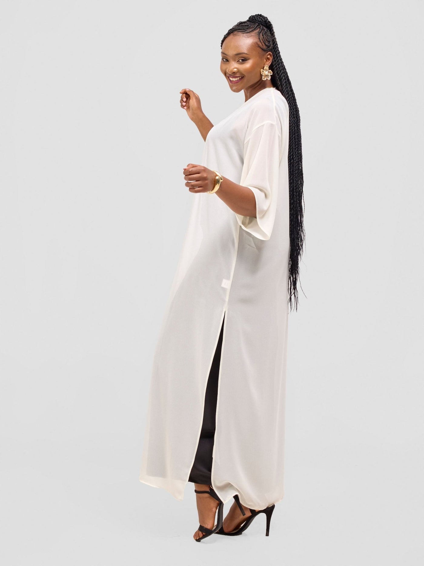 Vivo Basic Nandi A - Line Kimono - Off white - Shopzetu