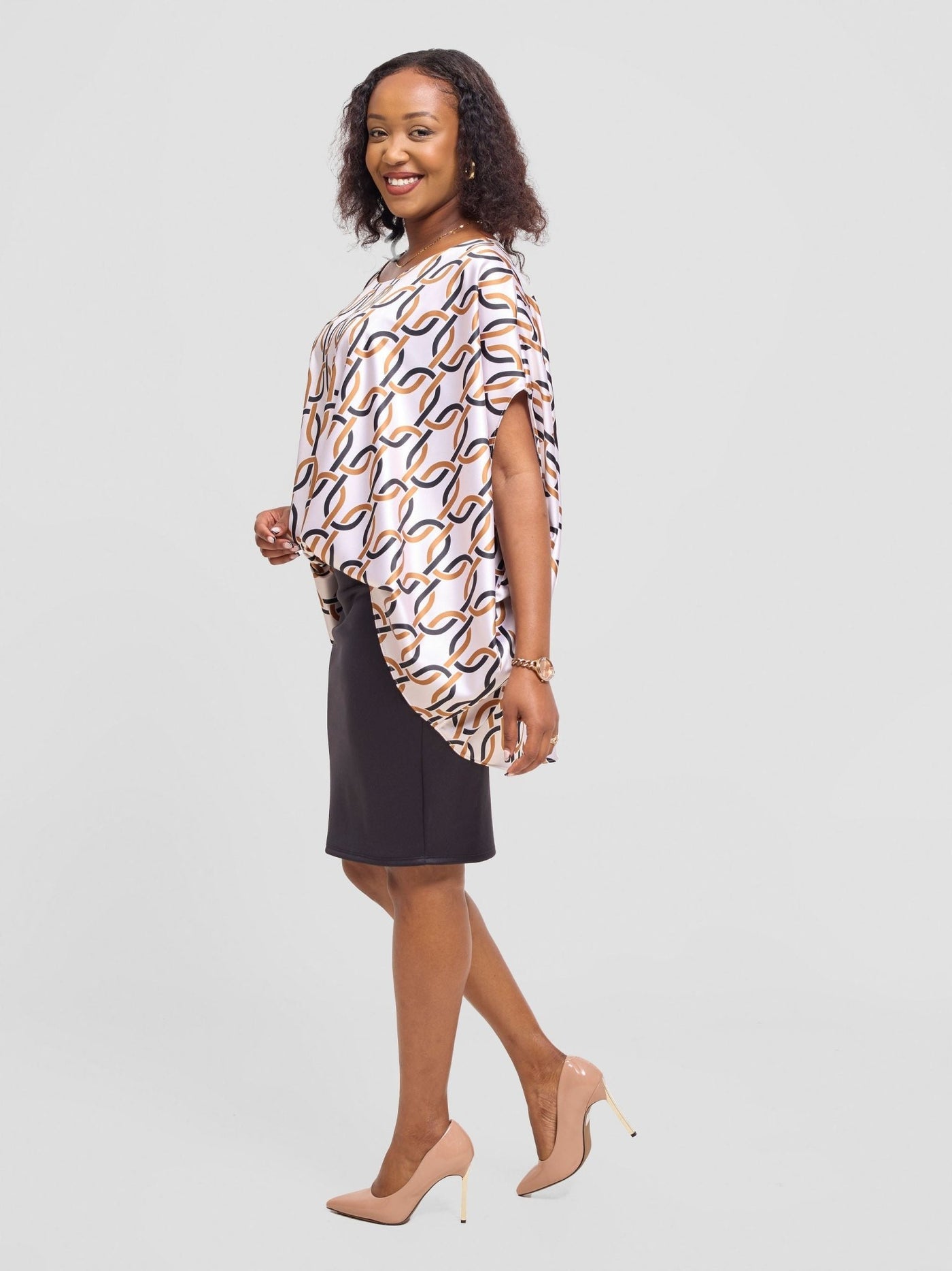 Vivo Amai Hi - Low Top - Cream Wingu Print - Shopzetu