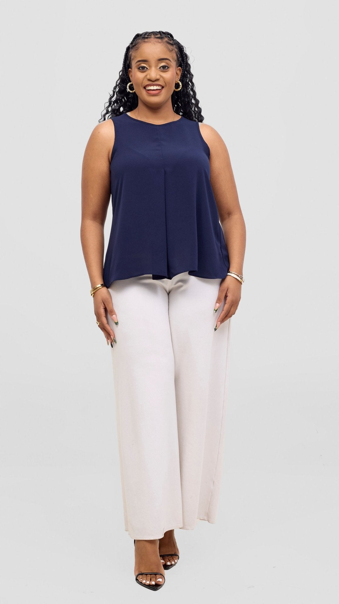 Vivo Kani Tent Top - Navy - Shopzetu