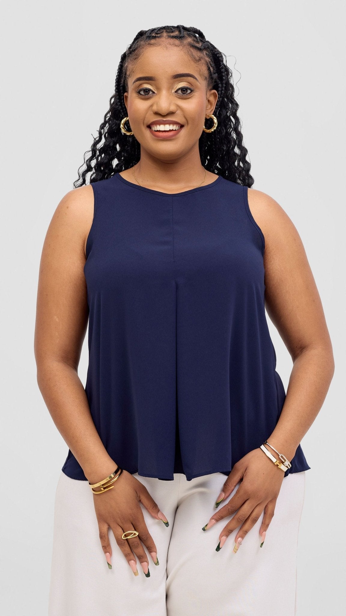 Vivo Kani Tent Top - Navy - Shopzetu