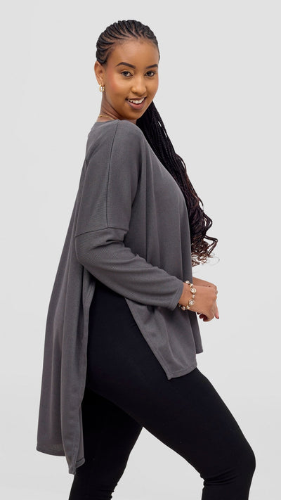 Vivo Safa Sweater - Grey - Shopzetu