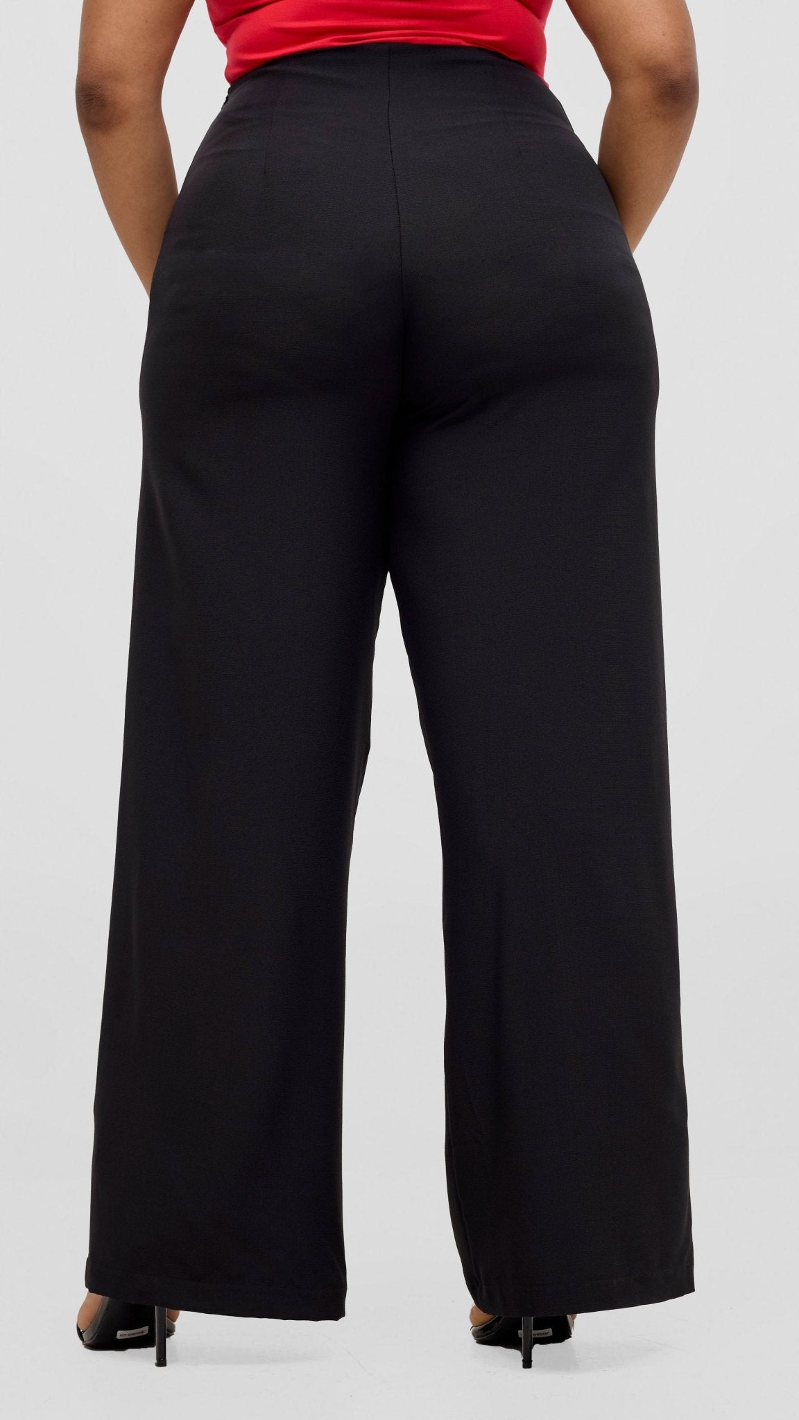 Vivo Kani Wide Leg Pants - Black - Shopzetu