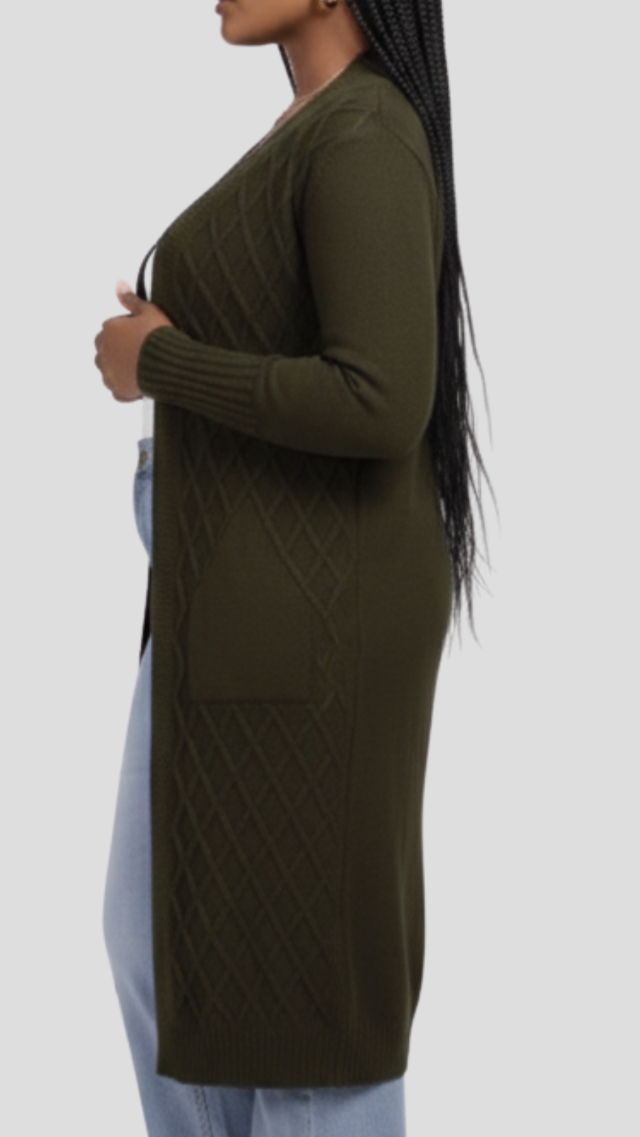 The Fashion Frenzy Waterfall Cardigan - Green