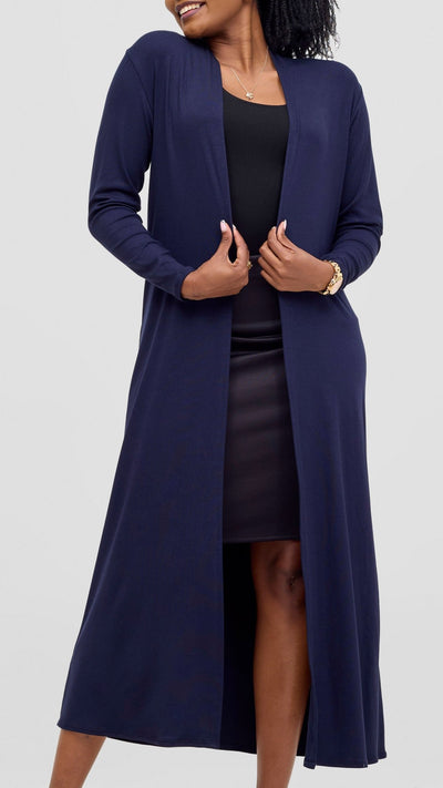 Vivo Basic Leila Maxi Waterfall - Navy Blue - Shopzetu