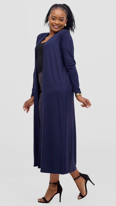 Vivo Basic Leila Maxi Waterfall - Navy Blue - Shopzetu