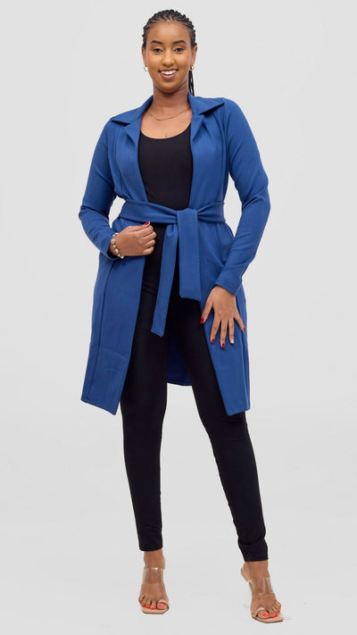 Vivo Basic Trench Coat - Dark Teal - Shopzetu
