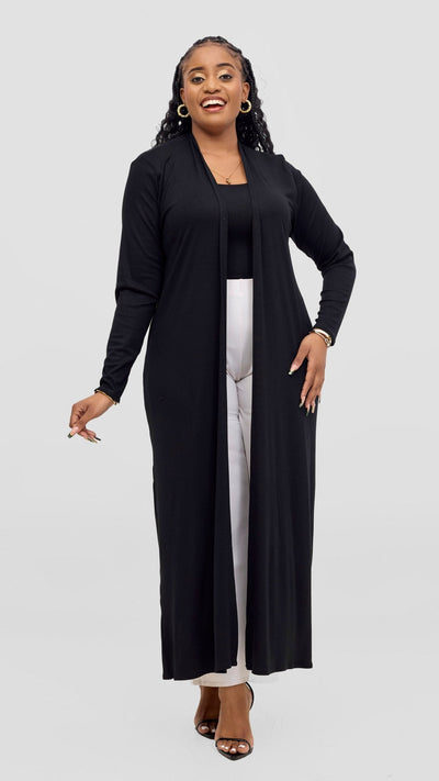 Vivo Basic Leila Maxi Waterfall - Chocolate Brown - Shopzetu