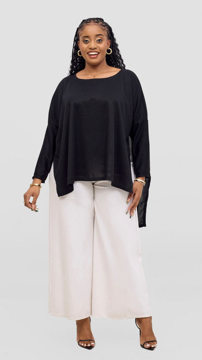 Vivo Safa Sweater - Black - Shopzetu