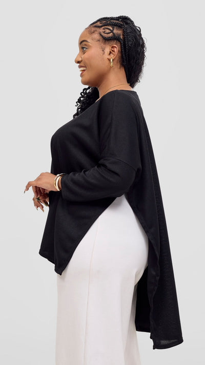 Vivo Safa Sweater - Black - Shopzetu