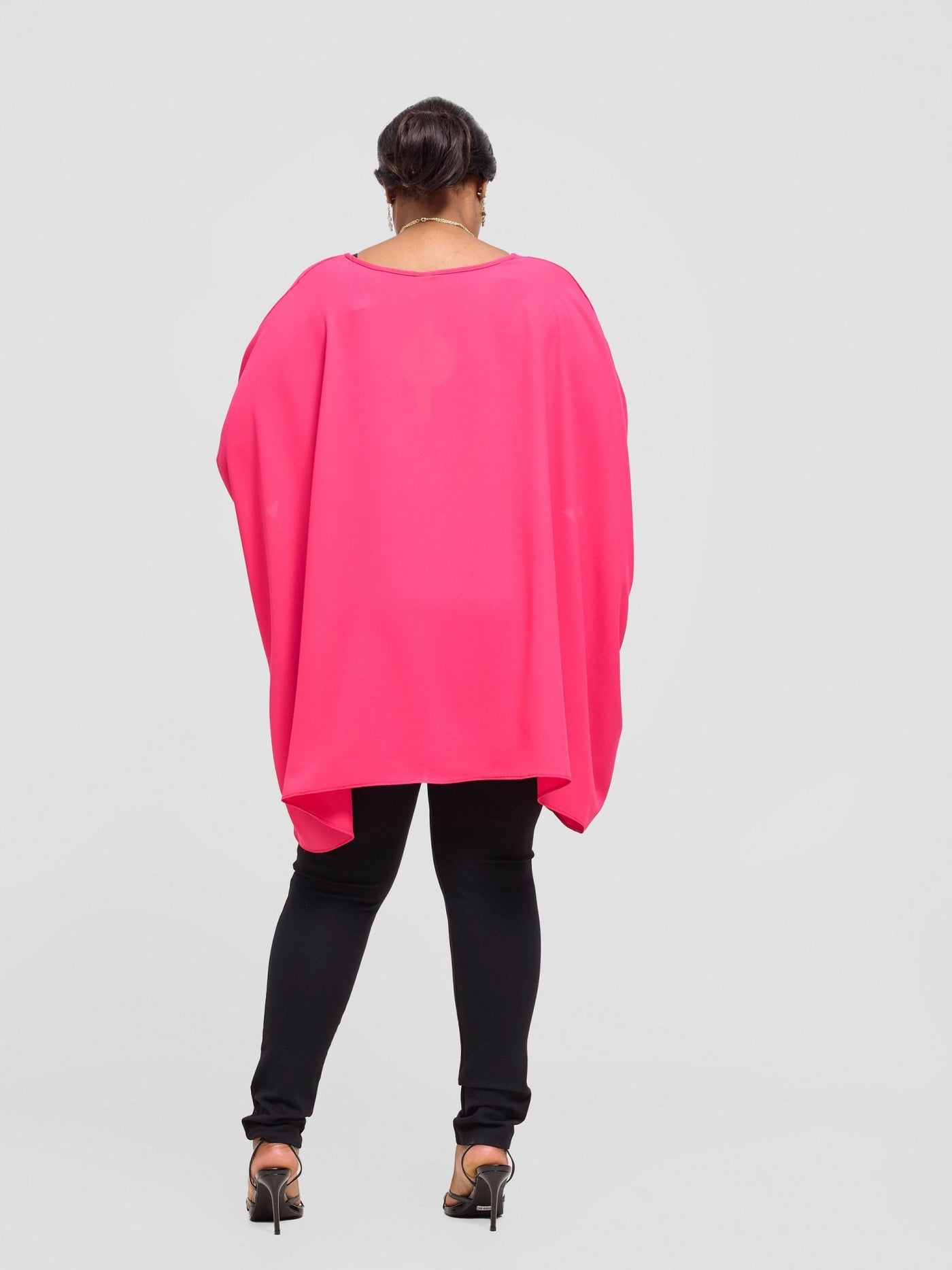Vivo Liv Wide Crepe Top - Hot Pink - Shopzetu
