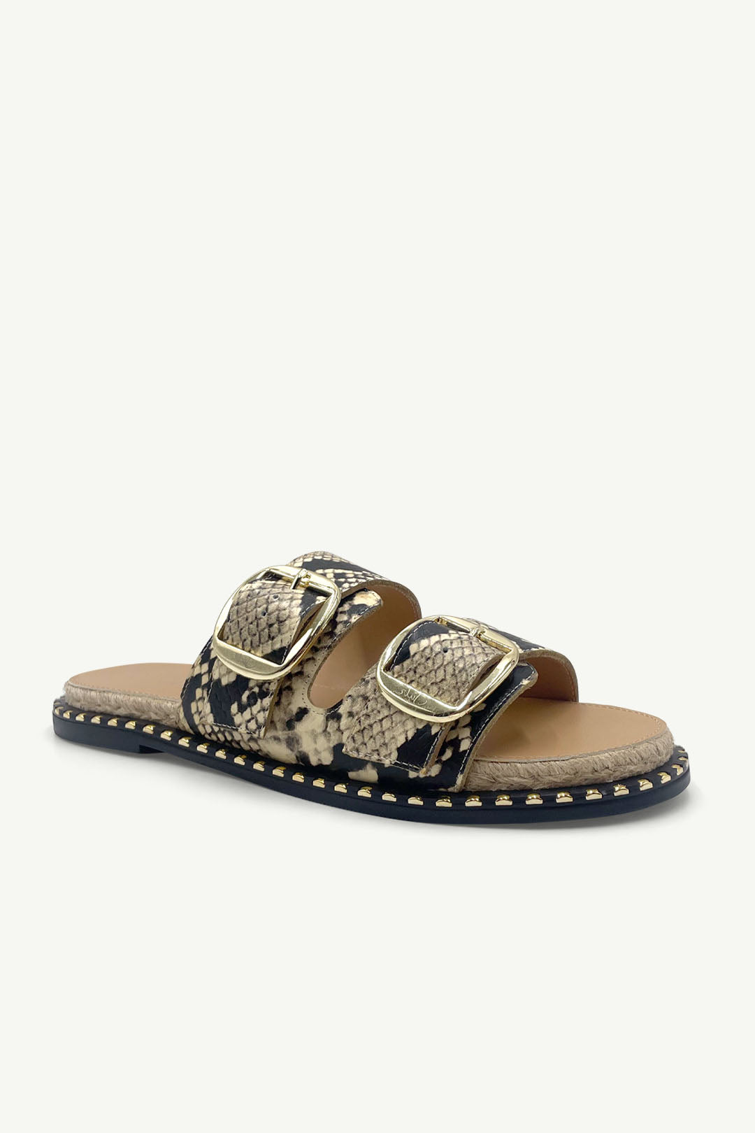 Julz Marley Sandal - Beige Snake