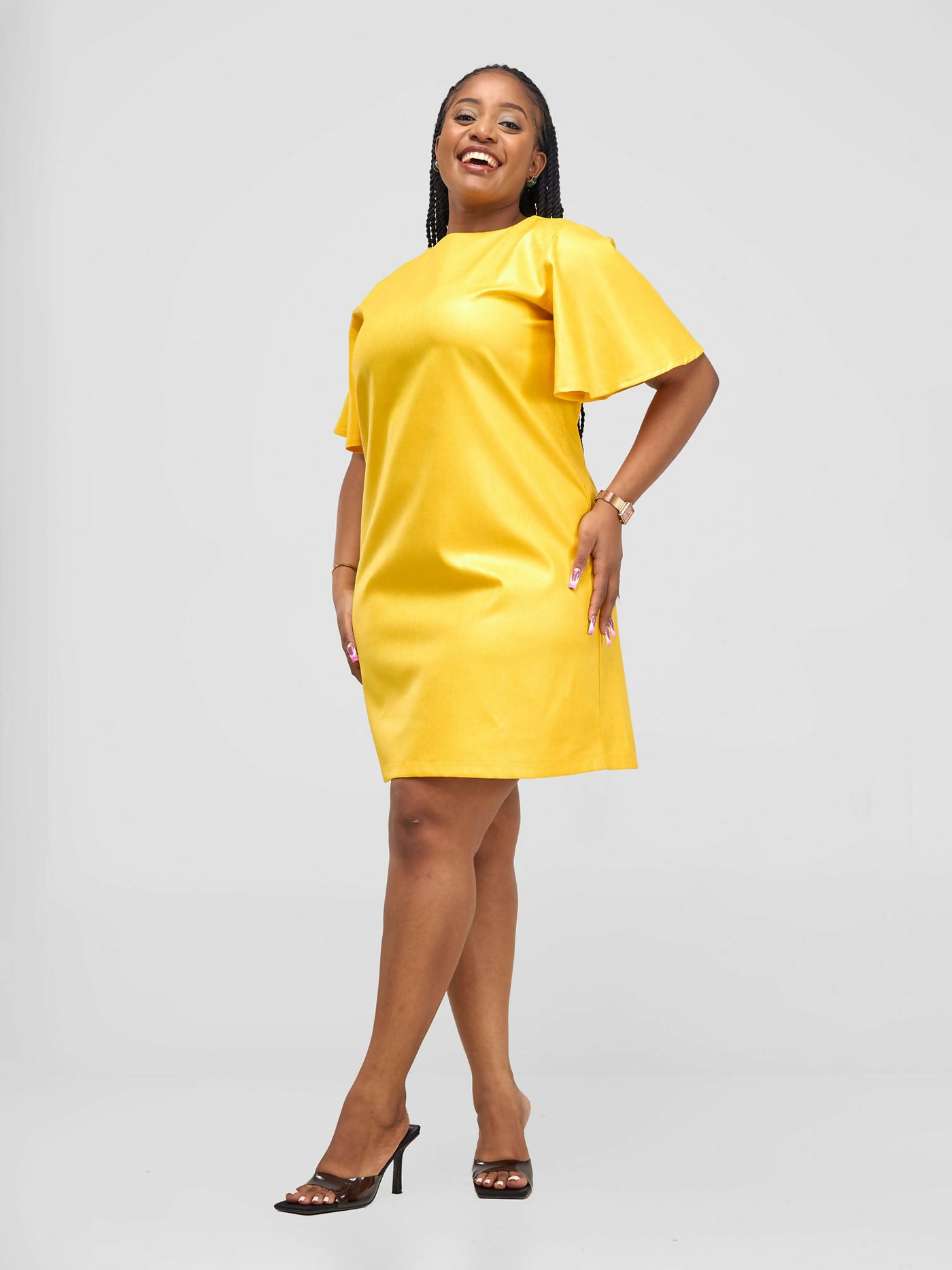 HOT Ninna Shift Dress - Mustard