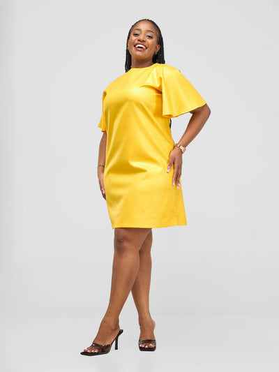 HOT Ninna Shift Dress - Mustard