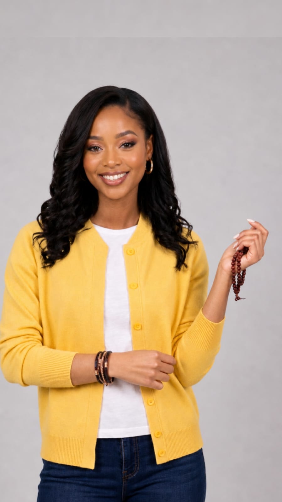 The Fashion Frenzy Mock Button Cardigan - Yellow