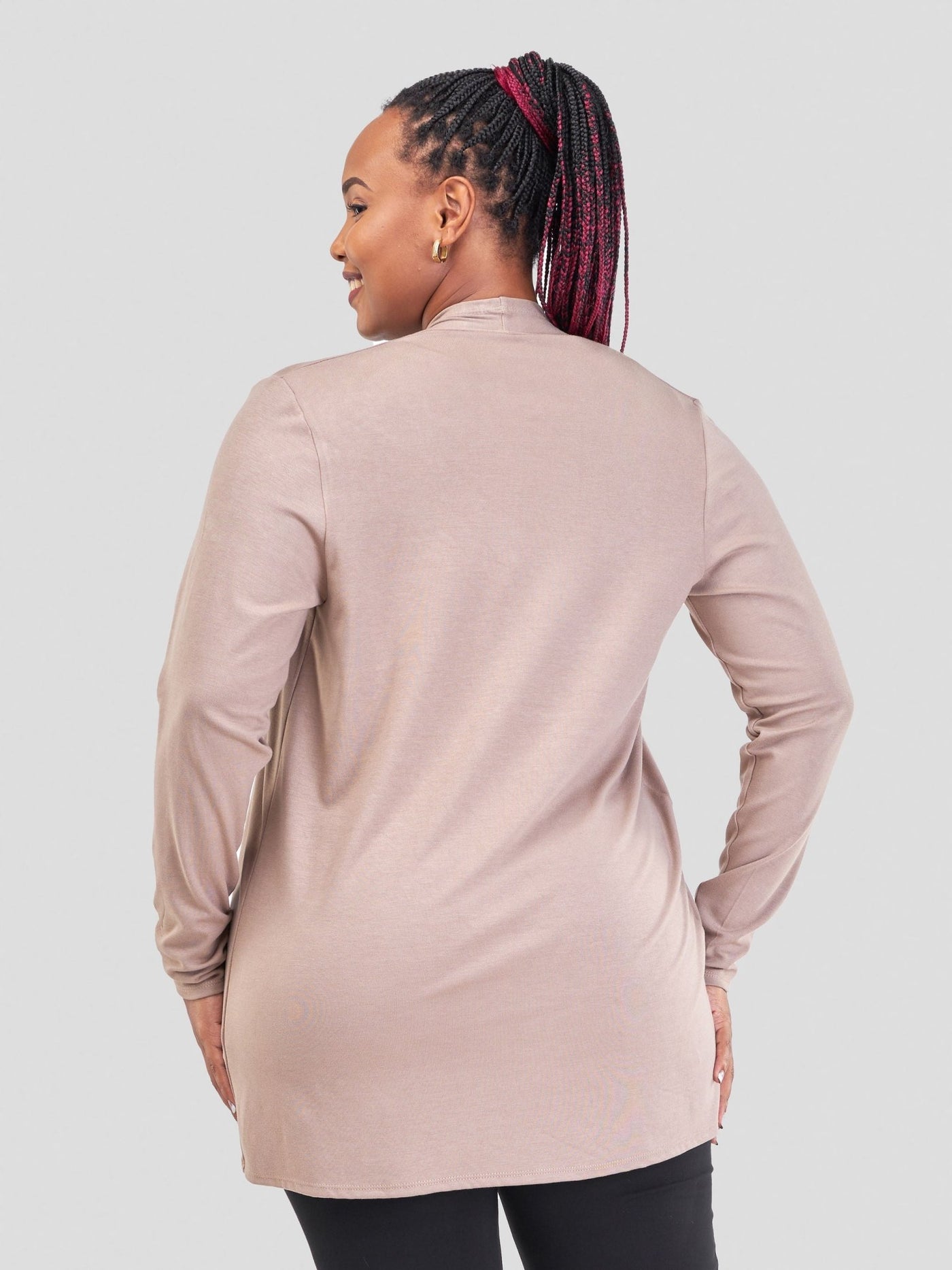 Vivo Basic Leila Short Waterfall - Taupe - Shopzetu