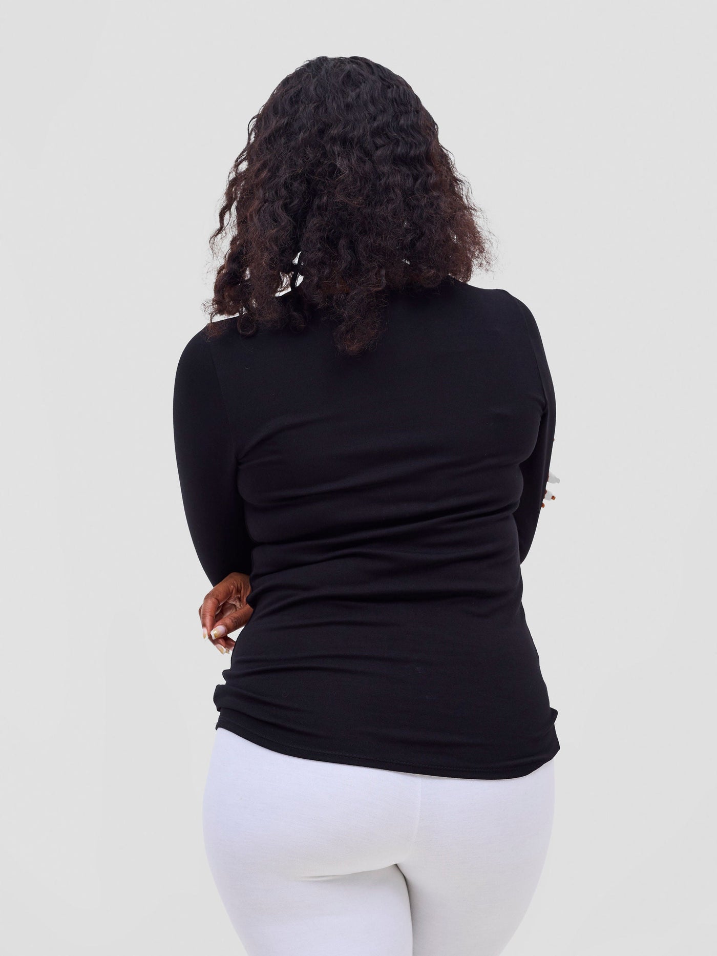 Vivo Basic Val Long Sleeve Top - Black