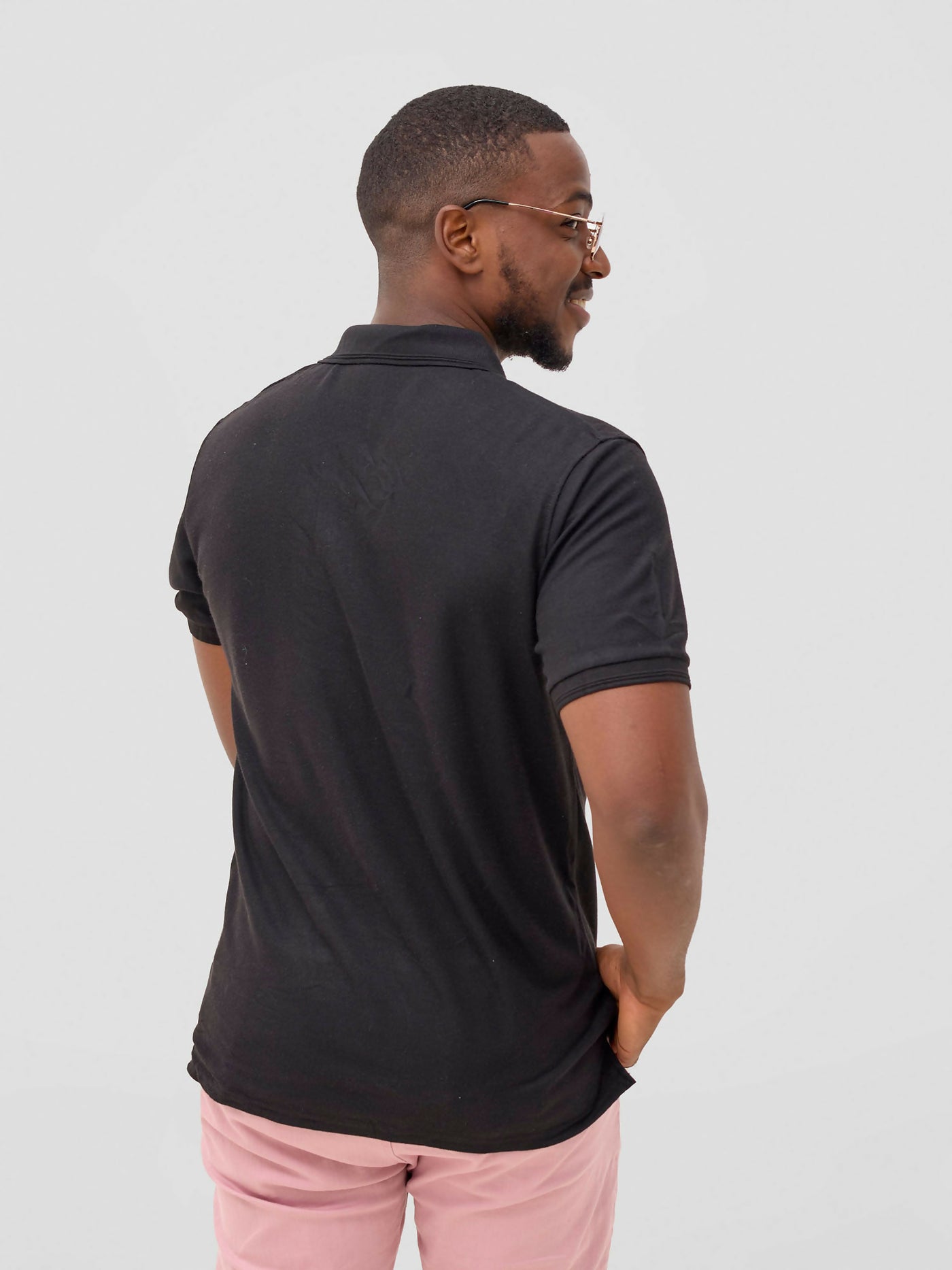 Zuria Fashions Polo T-shirt - Black - Shopzetu