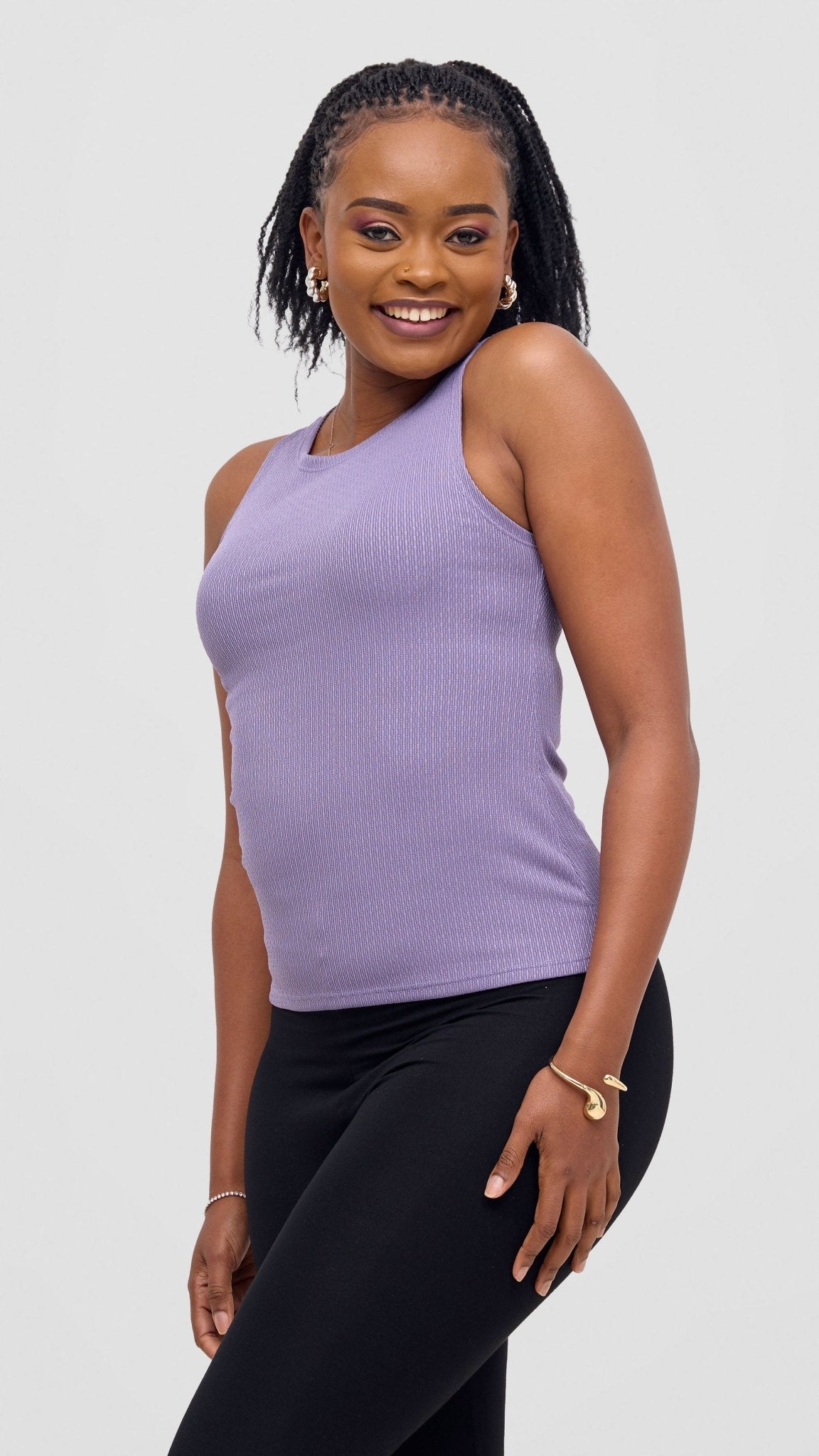 Vivo Chela Tank Top - Lilac - Shopzetu