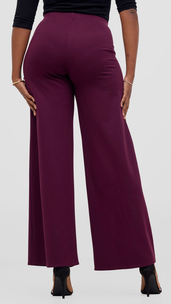 Vivo Rema Straight Leg Pants - Chocolate