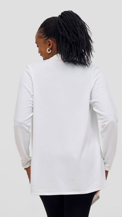 Vivo Ari Sweater - White - Shopzetu