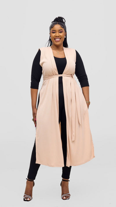 Vivo Chela Sleeveless Waterfall - Buttermilk - Shopzetu