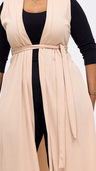 Vivo Chela Sleeveless Waterfall - Buttermilk - Shopzetu