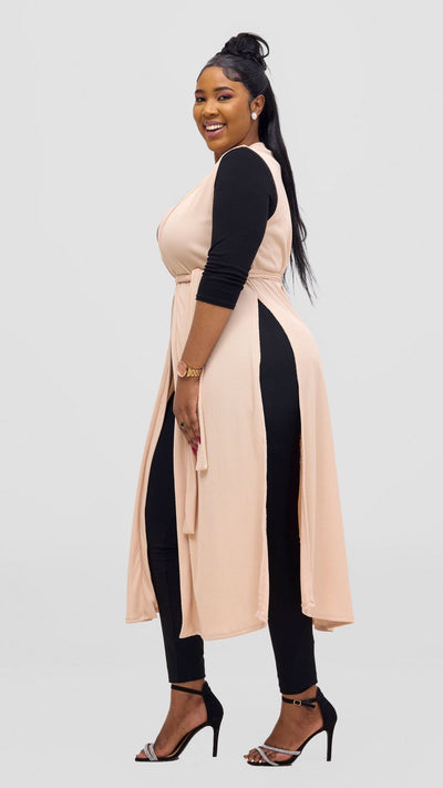 Vivo Chela Sleeveless Waterfall - Buttermilk - Shopzetu