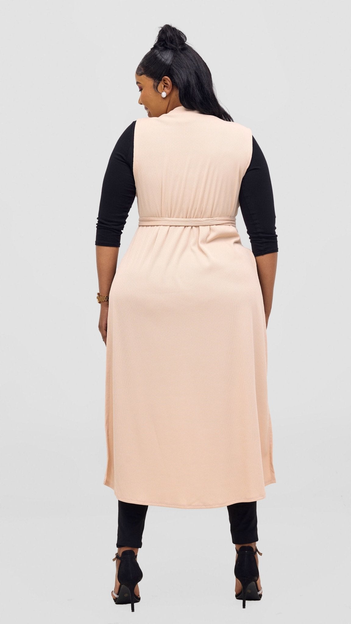 Vivo Chela Sleeveless Waterfall - Buttermilk - Shopzetu