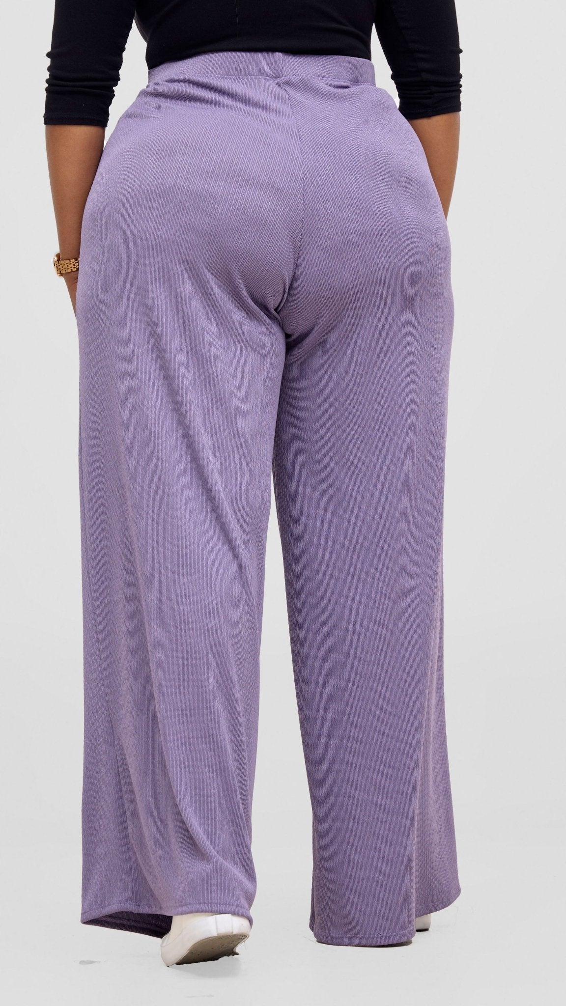 Vivo Chela Wide Leg Pants - Lilac - Shopzetu