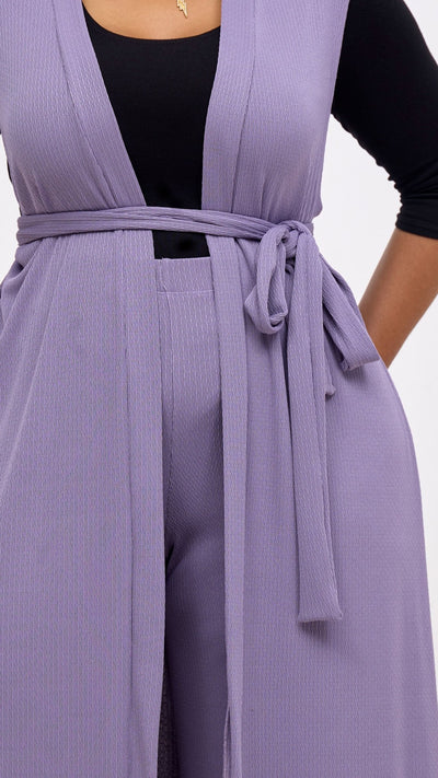 Vivo Chela Sleeveless Waterfall - Lilac - Shopzetu