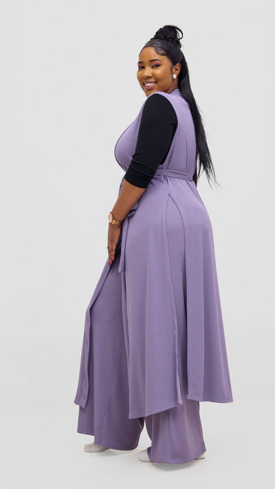Vivo Chela Sleeveless Waterfall - Lilac - Shopzetu