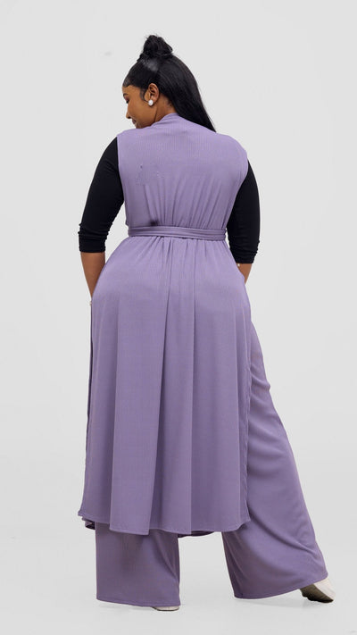 Vivo Chela Sleeveless Waterfall - Lilac - Shopzetu
