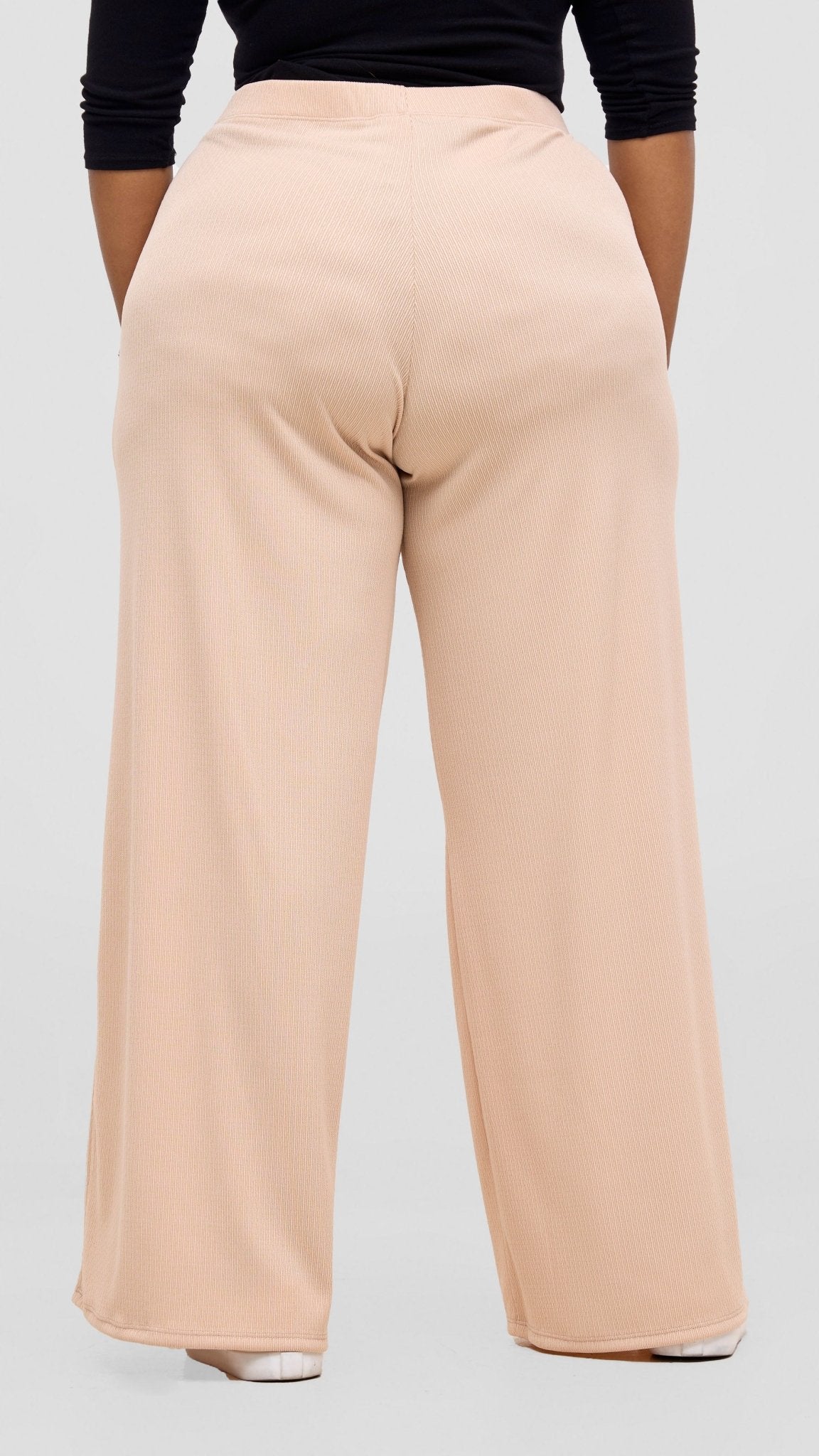Vivo Chela Wide Leg Pants - Buttermilk - Shopzetu