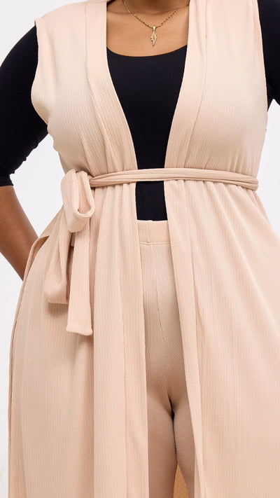 Vivo Chela Sleeveless Waterfall - Buttermilk - Shopzetu