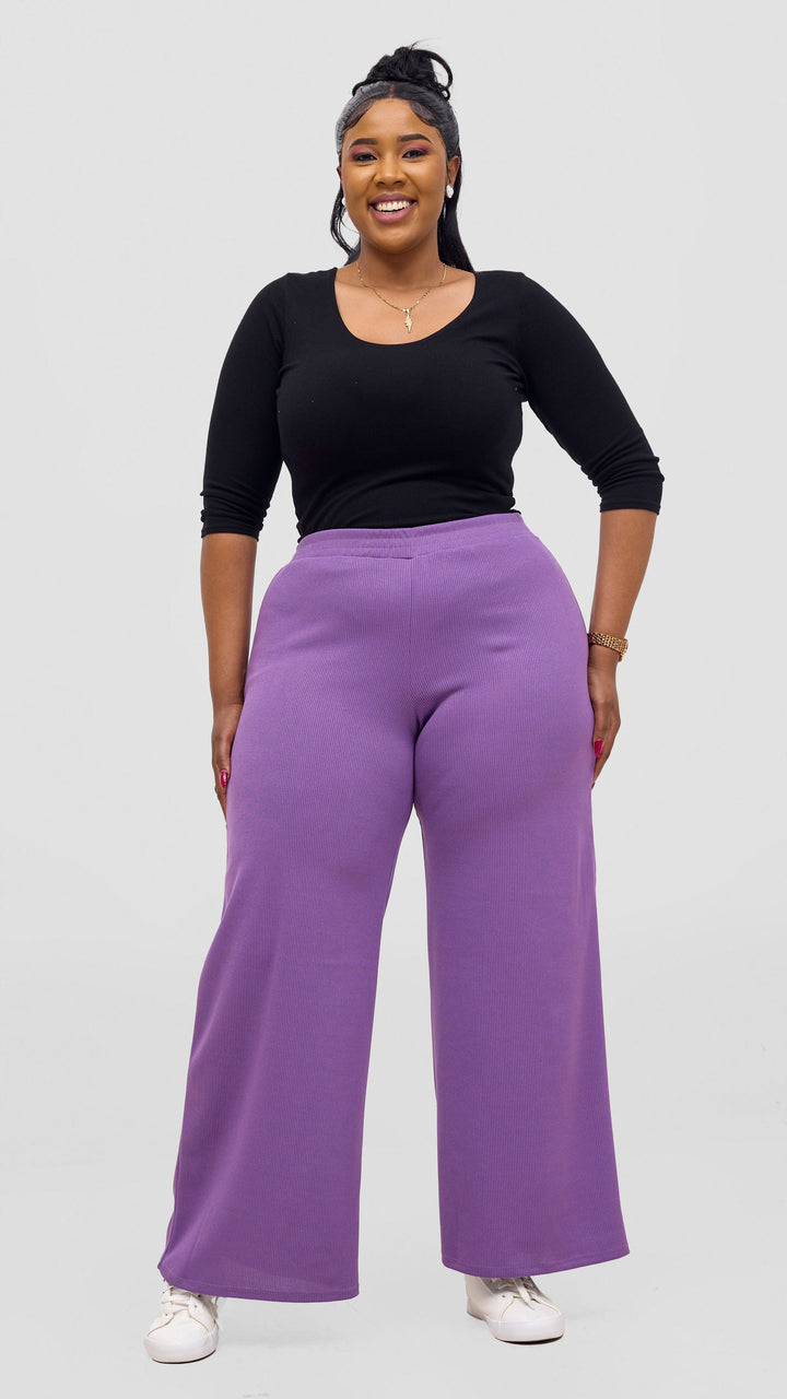 Vivo Rema Straight Leg Pants  - Lilac