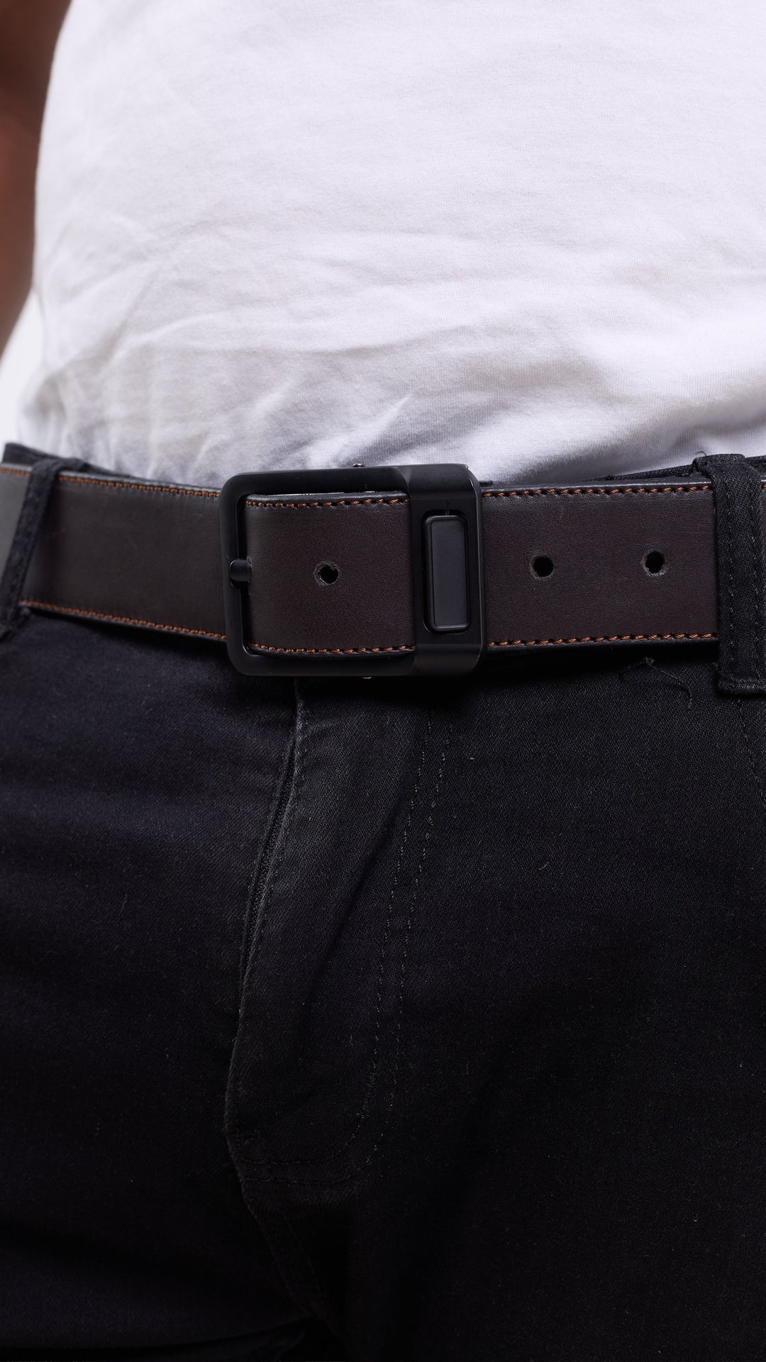 Foiyd Leather Double - Sided Belt - Black