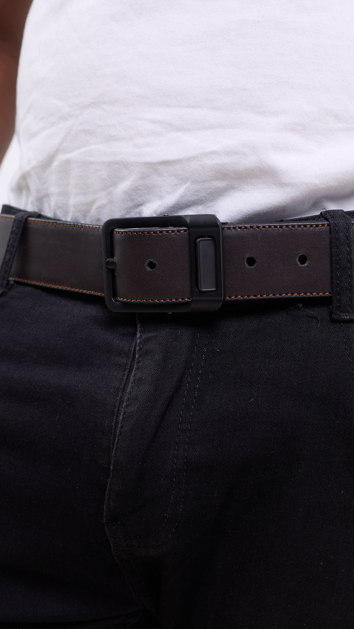 Foiyd Leather Double - Sided Belt - Black