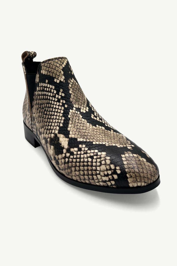 Julz Aria Boot - Beige Snake