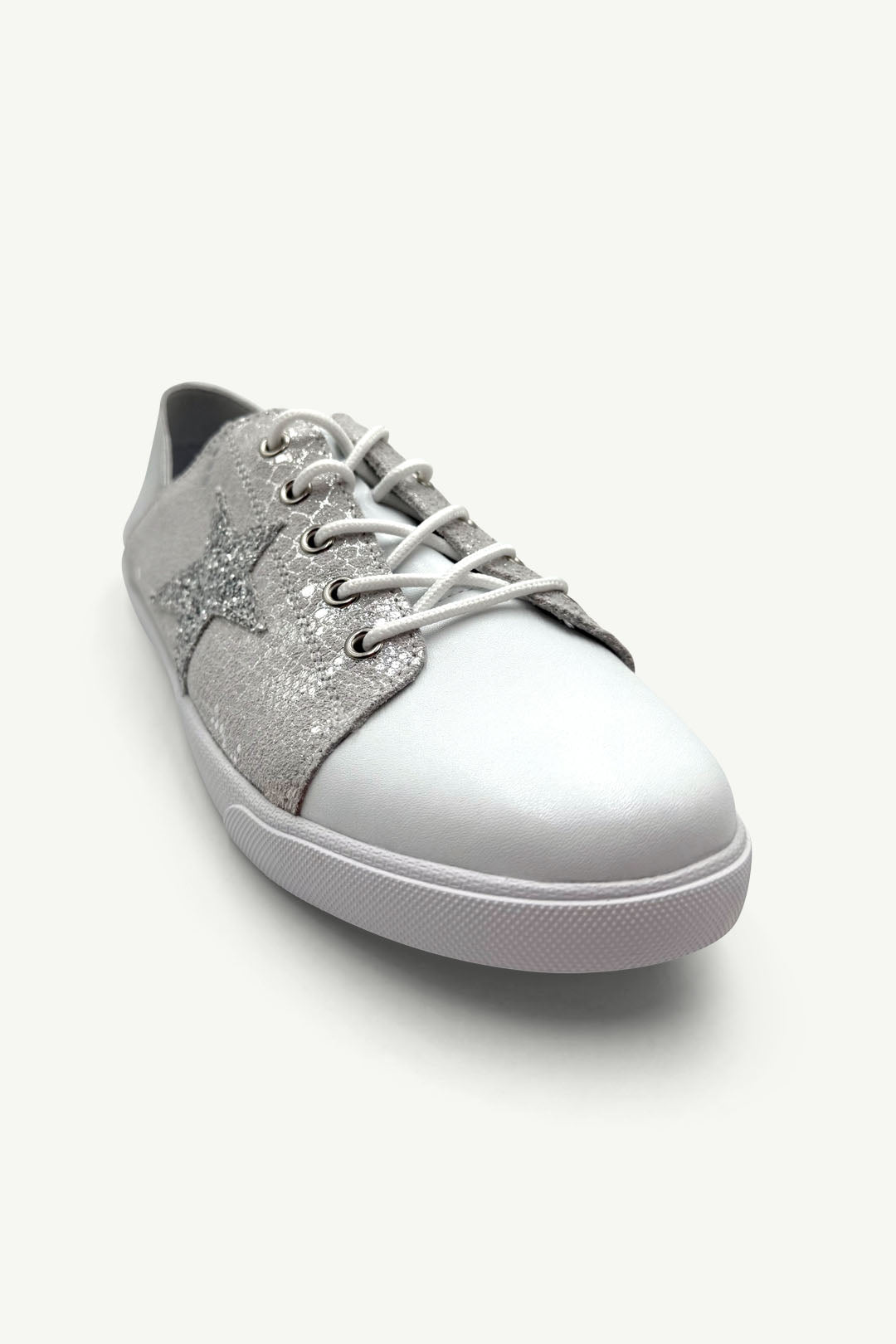 Julz Vicki Sneaker - White Toe / Metallic / Snake