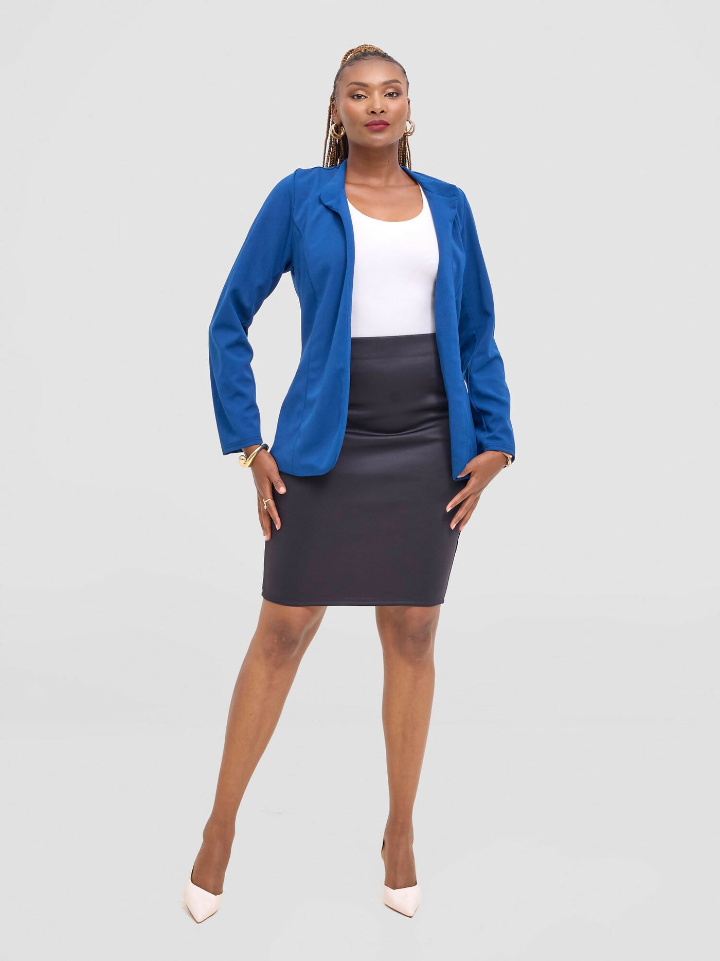 Silver Leaf Official Blazers (With Collar) - Teal Blue - Shopzetu