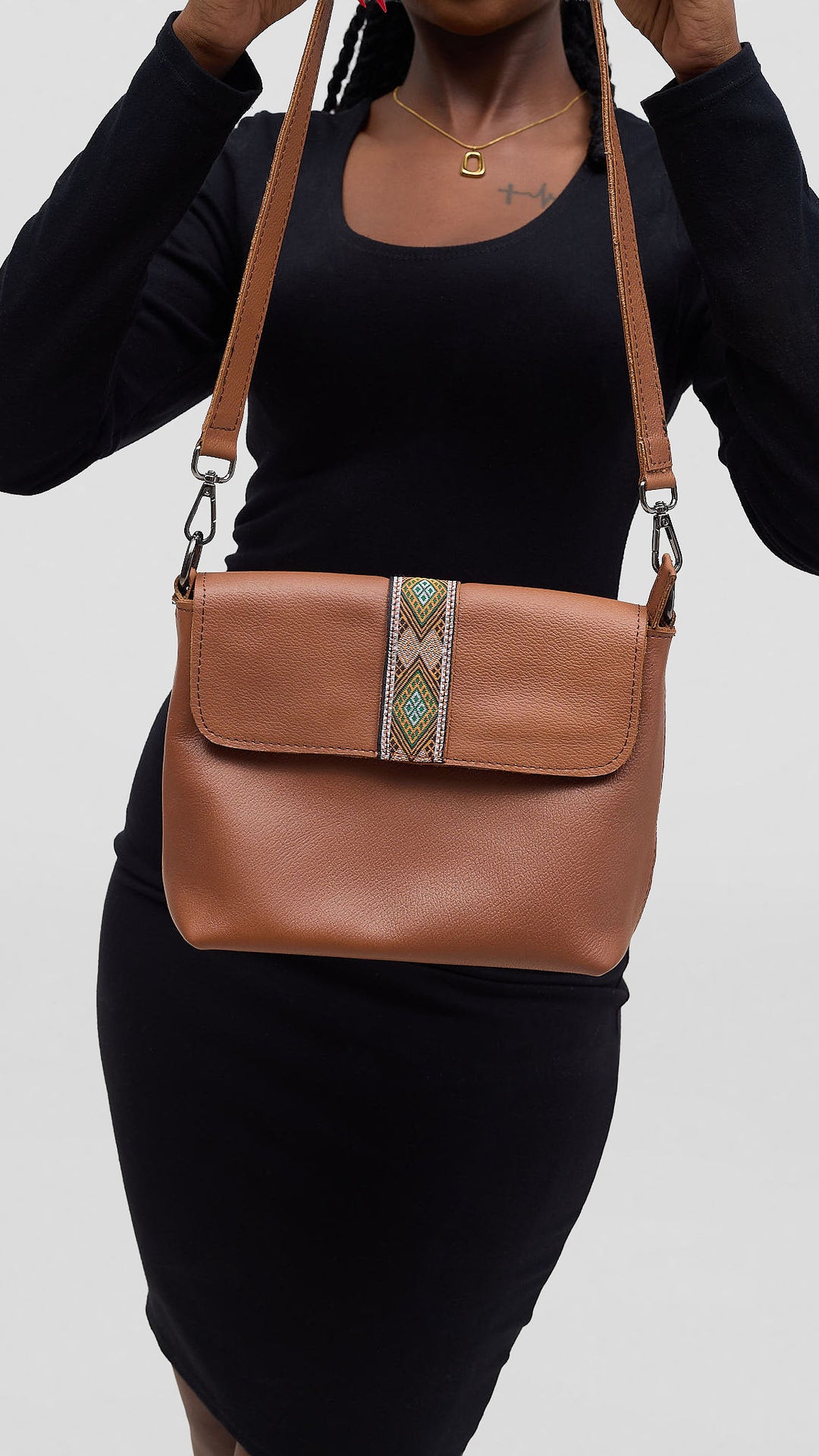 Leather Aura Savannah Bag - Brown
