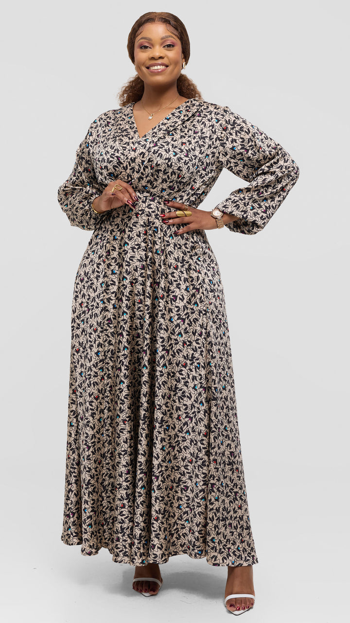 Silk House Collection Asha wrap Dress - White Floral
