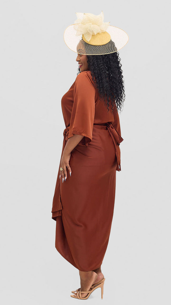 Shona Buba Skirt Set - Brown