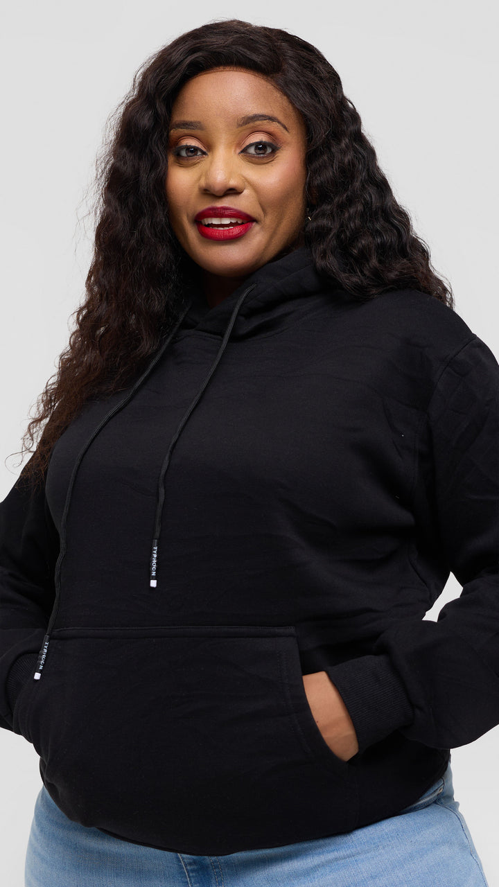 Zuria Fashions Unisex Hoodie - Black