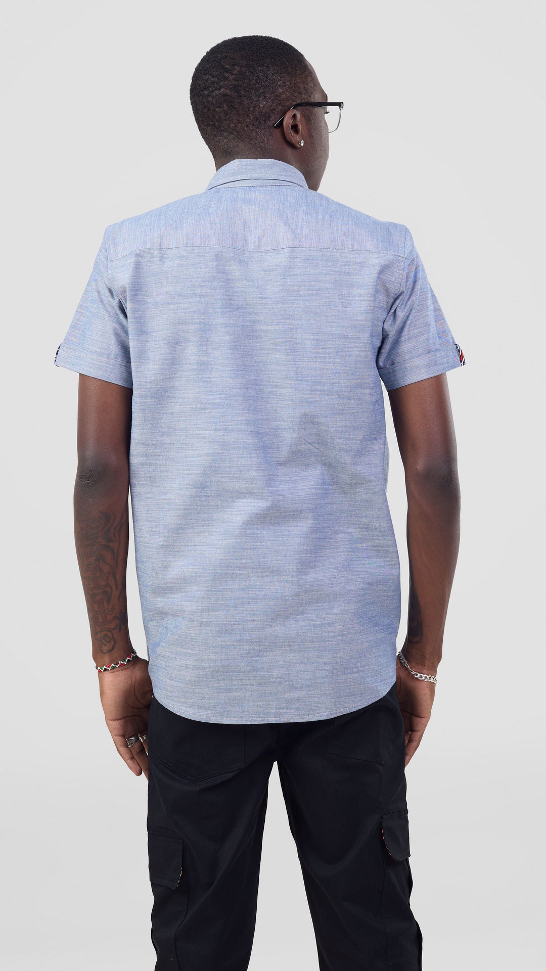 Home of Calor Tribal Men Shirt - Blue