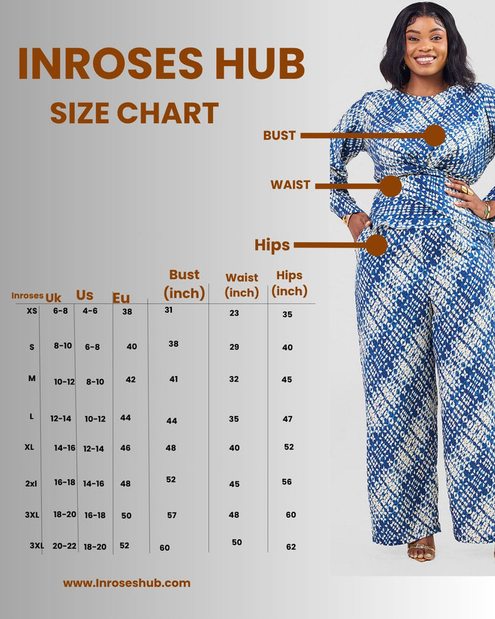 Inroses Joyful  Linen Two Piece Set - White/Brown