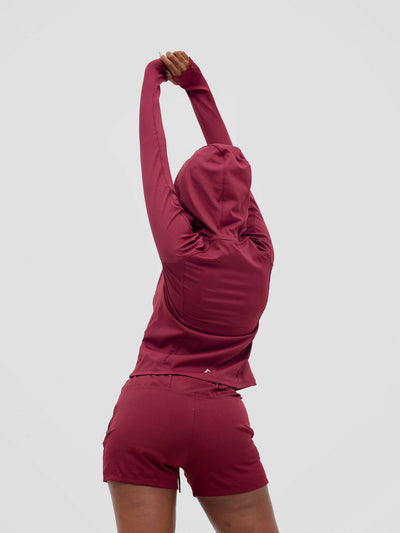 Rotator Active Wear Women's Short - Dark Maroon - Shopzetu